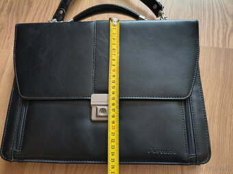Čierna kožená taška Mercucio - 3