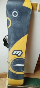 Snowboard 155cm, poškodené viazanie - 3