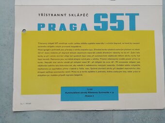 Praga S5T sklápěč - prospekt - originál - 3