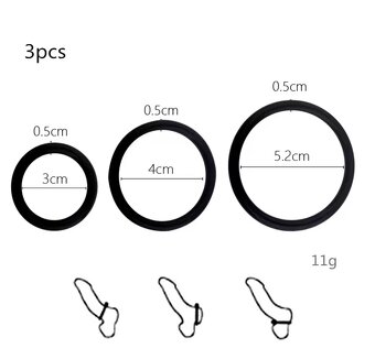 Predám silikónové cockring - set 3ks - 3