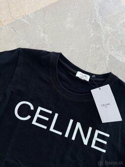 Celine tričko čierne s nápisom - 3