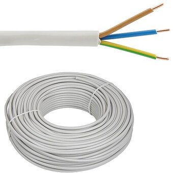 Káble cyky, Nym-j 3x2,5mm 3x1,5mm 5x2,5mm, dáta cat7 - 3