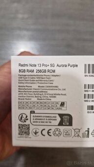 Xiaomi redmi note 13pro+ 256GB zaruka - 3