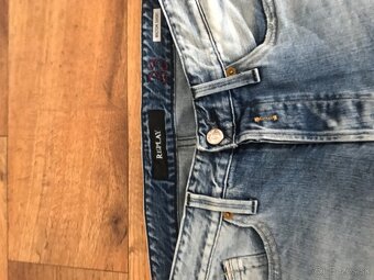 REPLAY originál jeansove pánske capri nohavice L - 3