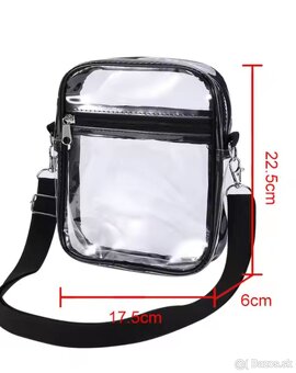 Priesvitná crossbody taška - 3