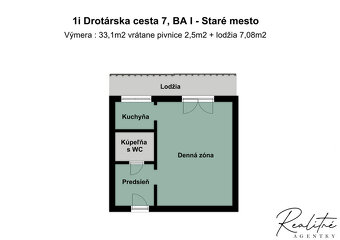 Kompletne zariadený 1i, priestranná lodžia, nerušené výhľady - 3