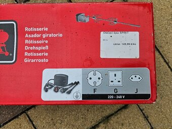  REZERVOVANÉ  Elektrický motor na gril Weber - 3