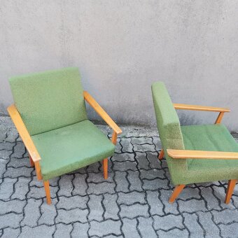 Retro kreslo Tatra Nabytok Jirak 1970 Vintage 2ks - 3