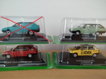 Predam model auta skoda rôzne 1:43. - 3
