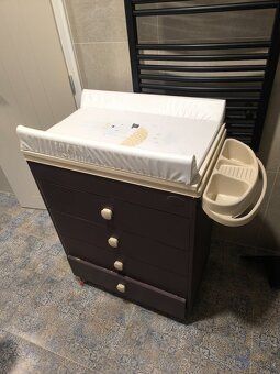 Prebaľovaci pult + vanička + komoda - 3