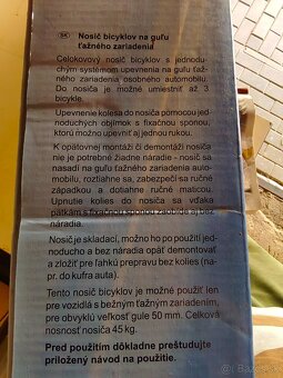nosič bicyklov na ťažné zariadenie - 3