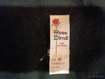 Bavorský kroj Dirndl v.48 Rose Dirndl - 3