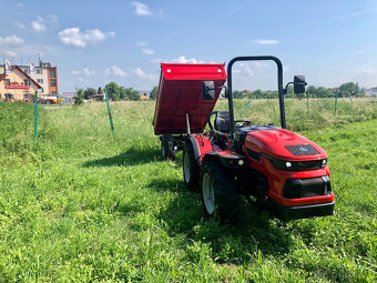 Vlečka za traktor nebo malotraktor, nájazdová brzda - 2 tuny - 3