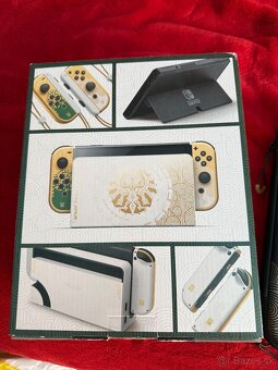 Nintendo Oled Zelda edition + príslušenstvo - 3