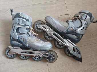 Šedé kolieskové korčule Rollerblade - 3
