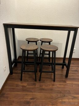 Barový stôl a stoličky - 3