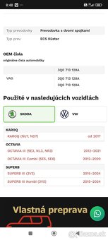 Predám microspinac  automatickej prevodovky3Q0713128A - 3