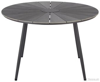 ZÁHRADNÝ STÔL, kov, plast, 120/120/74 cm - 3