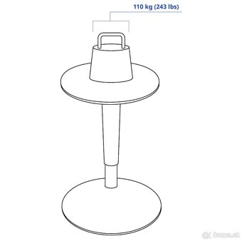 IKEA Stolička pre aktívne sedenie Nilserik - 3