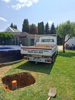 Doprava, odvoz, preprava sklápačom do 3,5t - 3