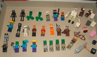 99x figurky original LEGO minecraft a mix minifiguriek - 3