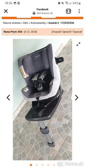Detská autosedačka Nuna Prym - 3