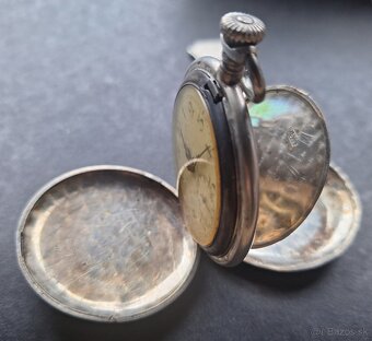 Strieborné vreckové hodinky - 3