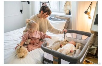MoMi SMART BED 4 v 1 sivá. Detska postielka - 3