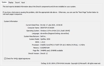 Dell Optiplex 3050 / i3 CPU / 8 GB RAM / 250GB SSD / WIN 10 - 3