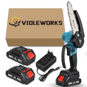 Kvalitná AKU Reťazová Píla + 2 baterky veľkosti 4", 6", 8 - 3