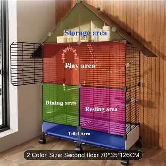 Krásna nová klietka s príslušenstvom - 3