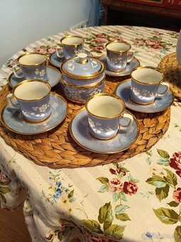 Kavova suprava modra, porcelan - 3