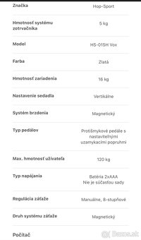 Magnetický rotoped HS-015H Vox - 3