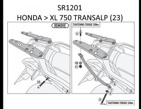 Horný kufor KAPPA SET pre XL750 Transalp (2023) - 3