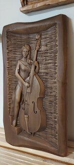 Drevený obraz 64×34cm,hrubka5cm - 3