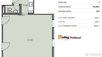Na predaj komerčný - nebytový priestor IB_NP_3C, v novostavb - 3