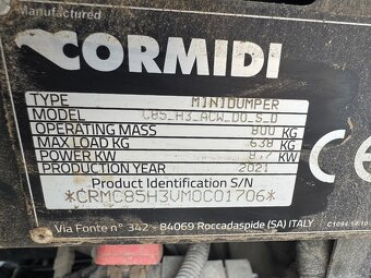 Predám CORMIDI C13.85 ACW - benzín motor Honda GX390 - 3