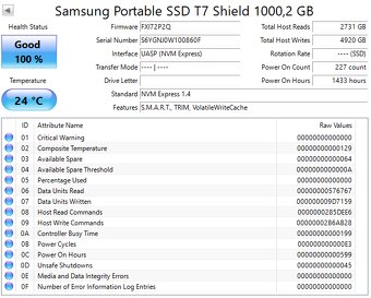 Externý SSD Samsung Portable T7 Shield 1TB - 3