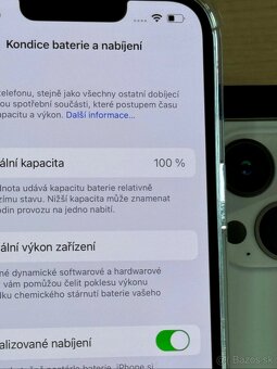 iPhone 13 Pro Max Silver BATERIE 100% TOP - 3