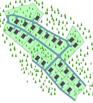 Rekreačná chatová oblasť  Zlatník - predaj pozemkov - 3