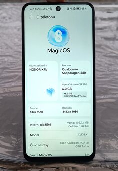 Mobilní telefon HONOR X7b / 6 GB RAM / 128 GB / Android 14 - 3