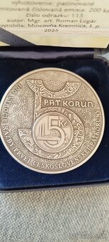 Strieborná medaila 5 Kč - 3