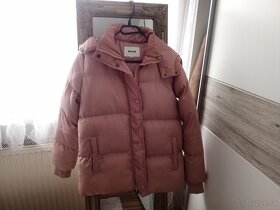 Ružová puffer bunda - 3