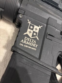 Delta Armory airsoft zbraň M4 CQB-R Charlie Čierna - 3