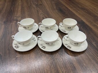 Retro veľká čajová súprava československý porcelán MZ - 3