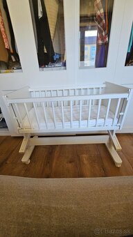 Detská postieľka/kolíska s matracom/3 ks poťahy a 1ks chráni - 3