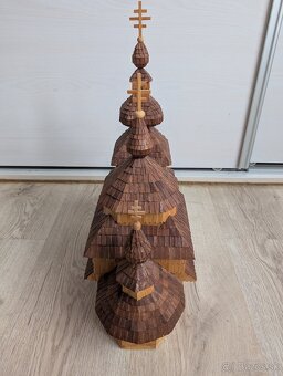 Drevený kostolík -ručná práca - Nová Sedlica - 3