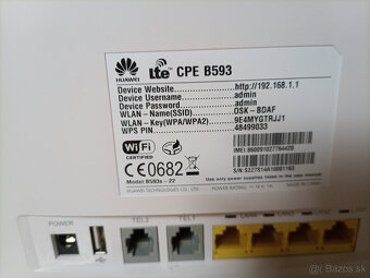 Predám 4G LTE Wi-Fi router Huawei B593s-22 - 3