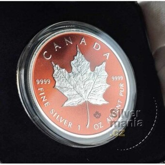 Investicne striebro mince minca Maple Leaf - 3