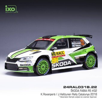 Modely Škoda Fabia R5 1:24 IXO - 3